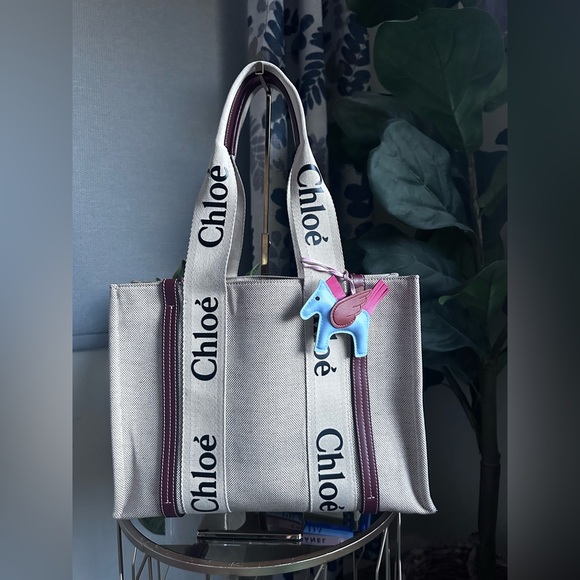 Chloe Handbags - Chloè Medium Tote Bag Woody Canvas